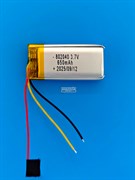 Аккумулятор 3.7v 650mAh 3pin 3 провода 802040 Li-Pol универсальная аккумуляторная батарея 8x20х40