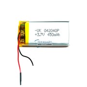 Аккумулятор 3.7v 450mAh 2pin 2 провода 402040 Li-Pol универсальная аккумуляторная батарея 4x20х40