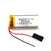 Аккумулятор 3.7v 550mAh 6x20x40 / 602040 / 40мм на 20мм на 6мм