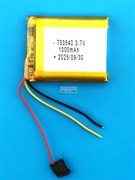 Аккумулятор 3.7v 1000mAh 3pin 3 провода 703540 Li-Pol универсальная аккумуляторная батарея 7x35x40