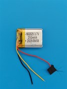 Аккумулятор 3.7v 250mAh 3pin 3 провода 602025 Li-Pol универсальная аккумуляторная батарея 6x20х25