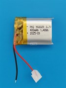 Аккумулятор 3.7v 400mAh 2pin 2 провода 902025 Li-Pol универсальная аккумуляторная батарея 9x20х25