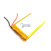 Аккумулятор 3.7v 2200mAh 6x40x70 2 провода 2pin / 604070 / 70мм на 40мм на 6мм