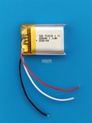 Аккумулятор универсальный литий полимерный li-pol 3.7v вольт 3pin 3 провода с платой 300mAh 702025 размеры батареи 7x20x25