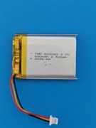 Аккумулятор универсальный литий полимерный li-pol 3.7v вольт 3pin 3 провода с платой + коннектор (разъем фишка) 680mAh 603040 размеры батареи 6х30х40