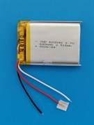 Аккумулятор универсальный литий полимерный li-pol 3.7v вольт 3pin 3 провода с платой 680mAh 603040 размеры батареи 6x30x40