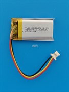 Аккумулятор универсальный литий полимерный li-pol 3.7v вольт 3pin 3 провода с платой + коннектор (разъем фишка) 450mAh 602035 размеры батареи 6х20х35