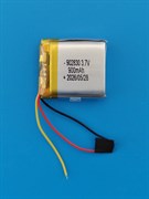 Аккумулятор универсальный литий полимерный li-pol 3.7v вольт 3pin 3 провода с платой 900mAh 902830 размеры батареи 9x28x30