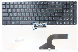 Клавиатура для ноутбука Asus N53tk черная с рамкой
