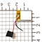 Аккумулятор 3.7v 180mAh 4x15x25 / 401525 / 25мм на 15мм на 4мм - фото 163824