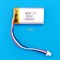 Аккумулятор 3.7v 350mAh 3pin + разъем (фишка) коннектор 402035 Li-Pol универсальная аккумуляторная батарея 4x20x35 3 провода - фото 184586