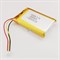 Аккумулятор 3.7v 2000mAh 3pin 3 провода + разъем (фишка) коннектор 103450 Li-Pol универсальная аккумуляторная батарея 10x34x50 - фото 184769