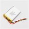 Аккумулятор 3.7v 1200mAh 3pin + разъем (фишка) коннектор 503450 Li-Pol универсальная аккумуляторная батарея 5x34x50 - фото 184798