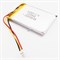Аккумулятор 3.7v 1200mAh 3pin + разъем (фишка) коннектор 503450 Li-Pol универсальная аккумуляторная батарея 5x34x50 - фото 184801