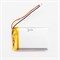 Аккумулятор 3.7v 1400mAh 3pin 3 провода + разъем (фишка) коннектор 703450 Li-Pol универсальная аккумуляторная батарея 7x34x50 - фото 184827