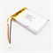 Аккумулятор 3.7v 1400mAh 3pin 3 провода + разъем (фишка) коннектор 703450 Li-Pol универсальная аккумуляторная батарея 7x34x50 - фото 184828