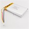 Аккумулятор 3.7v 1400mAh 3pin 3 провода + разъем (фишка) коннектор 703450 Li-Pol универсальная аккумуляторная батарея 7x34x50 - фото 184829