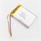 Аккумулятор 3.7v 1400mAh 3pin 3 провода + разъем (фишка) коннектор 703450 Li-Pol универсальная аккумуляторная батарея 7x34x50 - фото 184832