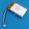 Аккумулятор 3.7v 1500mAh 3pin 3 провода + разъем (фишка) коннектор 803450 Li-Pol универсальная аккумуляторная батарея 8x34x50 - фото 184853