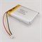 Аккумулятор 3.7v 1500mAh 3pin 3 провода + разъем (фишка) коннектор 803450 Li-Pol универсальная аккумуляторная батарея 8x34x50 - фото 184857