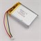 Аккумулятор 3.7v 1500mAh 3pin 3 провода + разъем (фишка) коннектор 803450 Li-Pol универсальная аккумуляторная батарея 8x34x50 - фото 184859