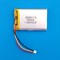 Аккумулятор 3.7v 1300mAh 3pin 3 провода + разъем (фишка) коннектор 603450 Li-Pol универсальная аккумуляторная батарея 6x34x50 - фото 184879