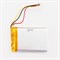 Аккумулятор 3.7v 1300mAh 3pin 3 провода + разъем (фишка) коннектор 603450 Li-Pol универсальная аккумуляторная батарея 6x34x50 - фото 184914