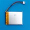 Аккумулятор 3.7v 1250mAh 3 pin 3 провода + разъем (фишка) коннектор 504050 Li-Pol универсальная аккумуляторная батарея 5x40x50 - фото 185222