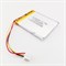 Аккумулятор 3.7v 1250mAh 3 pin 3 провода + разъем (фишка) коннектор 504050 Li-Pol универсальная аккумуляторная батарея 5x40x50 - фото 185230
