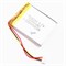 Аккумулятор 3.7v 1250mAh 3 pin 3 провода + разъем (фишка) коннектор 504050 Li-Pol универсальная аккумуляторная батарея 5x40x50 - фото 185233