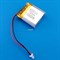 Аккумулятор 3.7v 700mAh 2 pin 2 провода + разъем (фишка) коннектор 902530 Li-Pol универсальная аккумуляторная батарея 9x25x30 - фото 185345