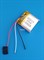 Аккумулятор 3.7v 400mAh 3 pin 3 провода 602525 Li-Pol универсальная аккумуляторная батарея 6x25x25 - фото 185778