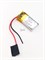 Аккумулятор 3.7v 125mAh 2 pin 2 провода 401224 Li-Pol универсальная аккумуляторная батарея 4x12x24 - фото 189992