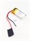 Аккумулятор 3.7v 125mAh 2 pin 2 провода 401224 Li-Pol универсальная аккумуляторная батарея 4x12x24 - фото 189993