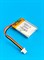 Аккумулятор 3.7v 250mAh 3pin 3 провода + разъем (фишка) коннектор 552030 Li-Pol универсальная аккумуляторная батарея 5.5x20x30 - фото 192950