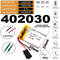 Аккумулятор 3.7v 320mAh 2pin 2 провода 402030 Li-Pol универсальная аккумуляторная батарея 4x20х30 - фото 202693