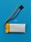 Аккумулятор 3.7v 400mAh 3pin 3 провода 502040 Li-Pol универсальная аккумуляторная батарея 5x20х40 - фото 205354