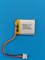 Аккумулятор 3.7v 300mAh 3pin 3 провода + разъем (фишка) коннектор 402530 Li-Pol универсальная аккумуляторная батарея 4x25x30 - фото 206288