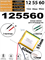 Аккумулятор 3.7v 5100mAh 2pin 125560 Li-Pol универсальная аккумуляторная батарея 12x55x60 2 провода - фото 206641
