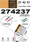 Аккумулятор 3.7v 400mAh 2 pin 2 провода 274237 Li-Pol универсальная аккумуляторная батарея 2.7x42x37 - фото 206978