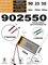 Аккумулятор 3.7v 1300mAh 2pin 2 провода 902550 Li-Pol универсальная аккумуляторная батарея 9x25х50 - фото 207026