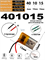 Аккумулятор 3.7v 50mAh 4x10x15 / 401015 / 15мм на 10мм на 4мм 2 провода - фото 207384