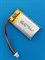 Аккумулятор универсальный литий полимерный li-pol 3.7v вольт 3pin 3 провода с платой + коннектор (разъем фишка) 450mAh 602035 размеры батареи 6х20х35 - фото 207967