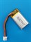 Аккумулятор универсальный литий полимерный li-pol 3.7v вольт 3pin 3 провода с платой + коннектор (разъем фишка) 450mAh 602035 размеры батареи 6х20х35 - фото 207992