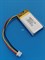 Аккумулятор универсальный литий полимерный li-pol 3.7v вольт 3pin 3 провода с платой + коннектор (разъем фишка) 400mAh 502035 размеры батареи 5x20x35 - фото 208396