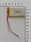 Аккумулятор универсальный литий полимерный li-pol 3.7v вольт 2pin 2 провода с платой + коннектор (разъем фишка) 1000mAh 503456 размеры батареи 5х34х56 - фото 208513