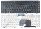 Клавиатура  HP Pavilion 606744-031 черная с черной рамкой - фото 60819